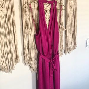 Express Fuchsia Jumpsuit